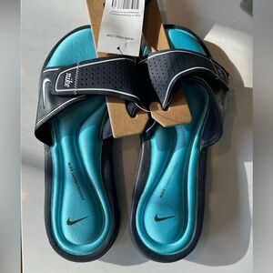 Nike Comfort Footbed Women's Size 8 obsidian powder blue Slip On Slide  NEW